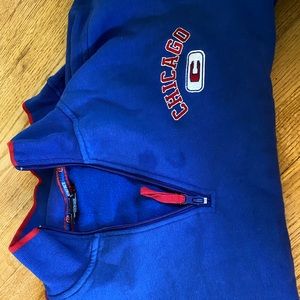 Blue Chicago athletic sweater